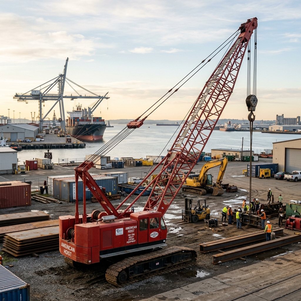 American RB61 100 Ton Crawler Crane