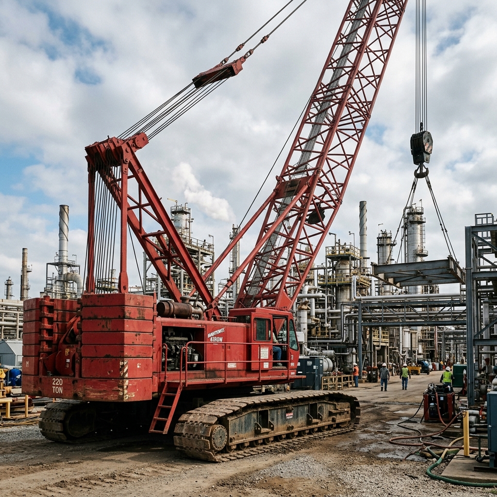 Manitowoc 4100W 220 Ton crawler crane